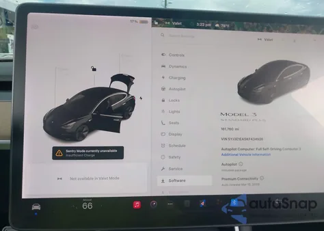 2019 Tesla Model 3 Long Range/Mid Range/Standard Range/Standard Range Plus from USA, damaged, VIN 5YJ3E1EA5KF434926